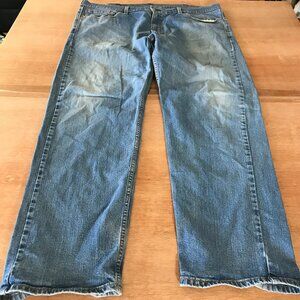 Levi's 505 Jeans Men 42x29 Blue High Rise Straight Leg Stretch Medium Wash 17620